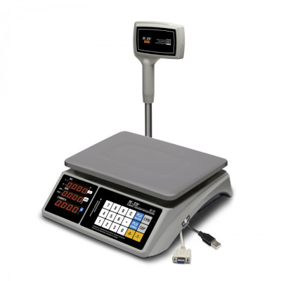 Торговые настольные весы M-ER 328 ACPX -6.1 "TOUCH-M" LED RS232 и USB